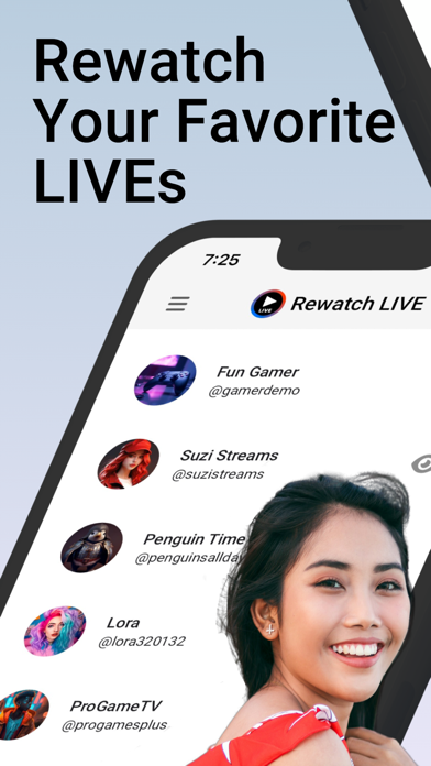Rewatch LIVE: Save Live Stream App Store screenshot 1