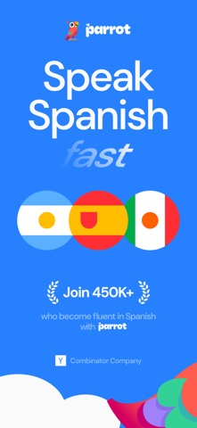 Parrot – Learn Spanish App Store screenshot 1