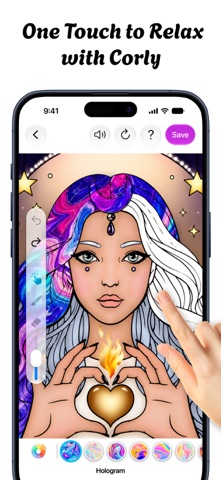 Corly: Color Picker Relax App Store screenshot 1