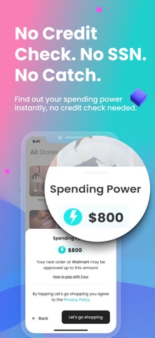 Four | Buy Now, Pay Later App Store screenshot 2