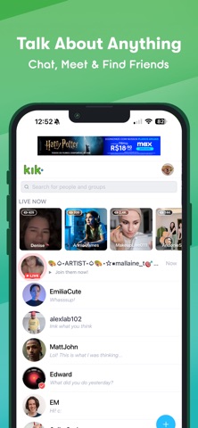 Kik Messaging & Chat App App Store screenshot 1