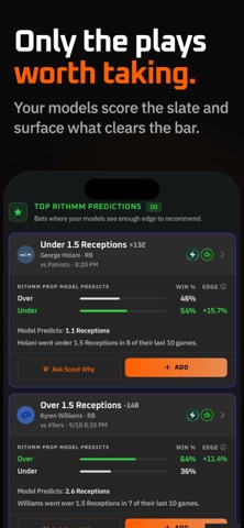 Rithmm: AI Sports Predictions App Store screenshot 2