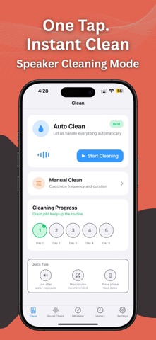 Speaker Cleaner ‒ Clear Wave App Store screenshot 1