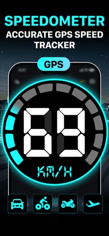 Speedometer GPS : MPH Tracker App Store screenshot 1