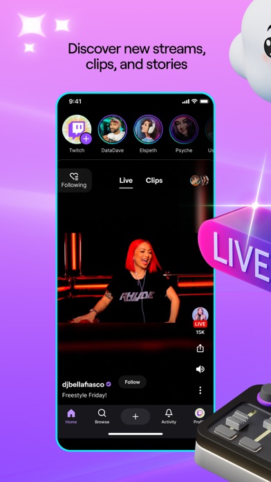 Twitch: Live Streaming App Store screenshot 1