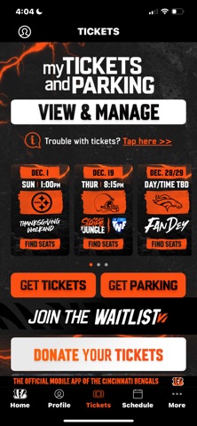 Cincinnati Bengals App Store screenshot 2