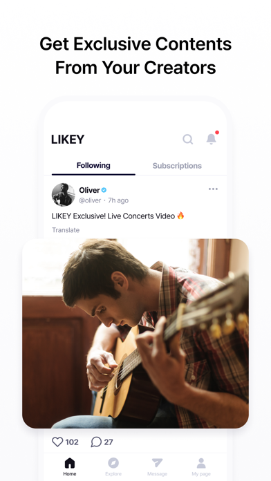 Likey - Interact with Creators App Store screenshot 2