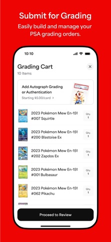 PSA: Card Scanner & Grading App Store screenshot 2