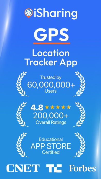 iSharing: GPS Location Tracker App Store screenshot 1