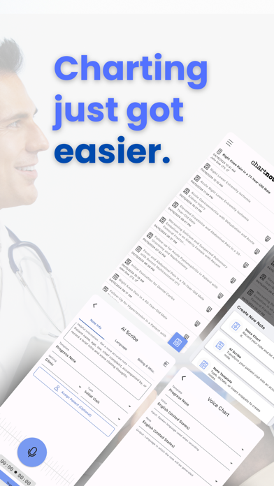 Chartnote: AI Medical Scribe App Store screenshot 1