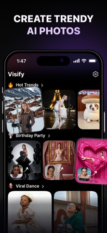 Visify: AI Photo Generator App Store screenshot 1