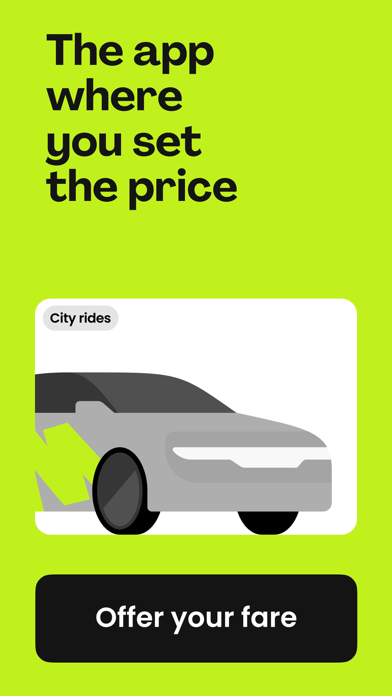 inDrive. Save on city rides App Store screenshot 1