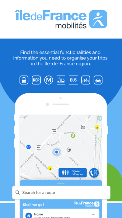 Île-de-France Mobilités App Store screenshot 1