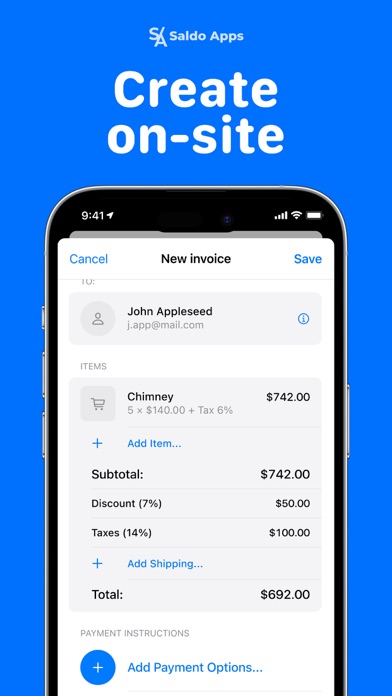 Invoice Maker・Billing App App Store screenshot 2