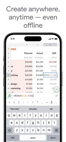 Google Sheets App Store screenshot 2