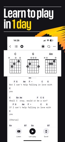 Ultimate Guitar: Chords & Tabs App Store screenshot 1
