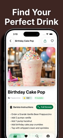 Secret Menu for Starbucks! App Store screenshot 2