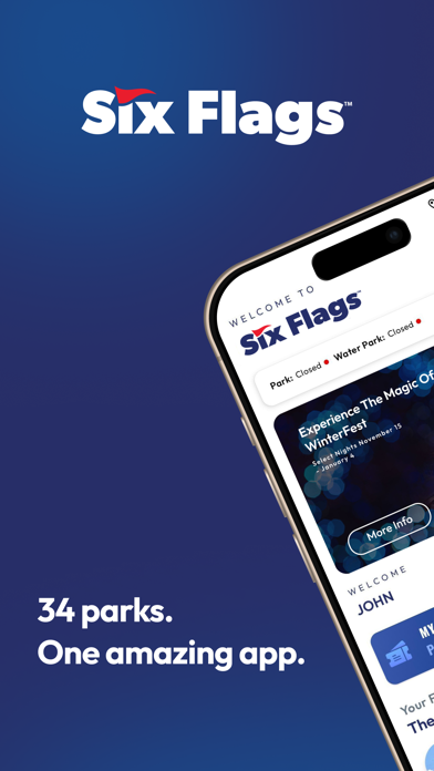 Six Flags App Store screenshot 1