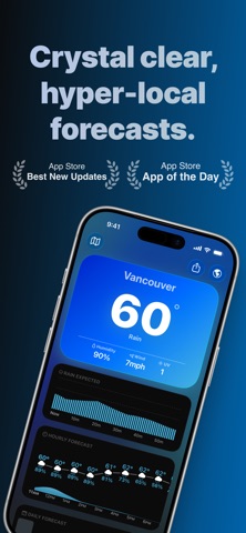 Mercury Weather App Store screenshot 1