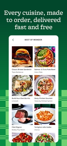 Wonder: Food Delivery App Store screenshot 2