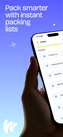 Travel Packing List: Bagio App Store screenshot 2