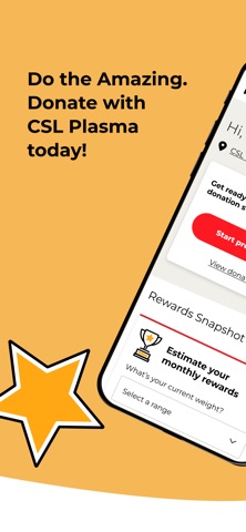 CSL Plasma App Store screenshot 1