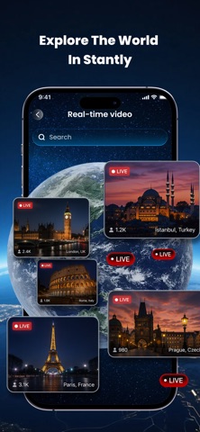 EarthLive: GPS Map Camera App Store screenshot 1