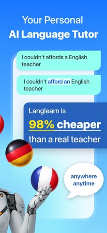 LangLearn: AI English Tutor App Store screenshot 2