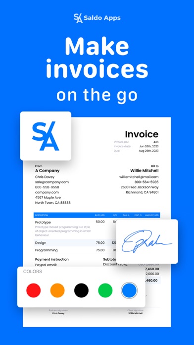 Invoice Maker・Billing App App Store screenshot 1