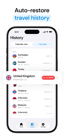 Country Days Tracker: Bounded App Store screenshot 2