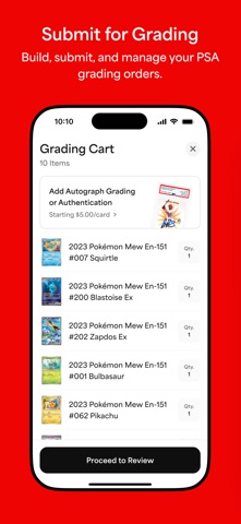 PSA: Card Tracking & Grading App Store screenshot 2