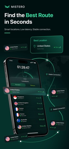Mistero VPN: Privacy & Proxy App Store screenshot 2