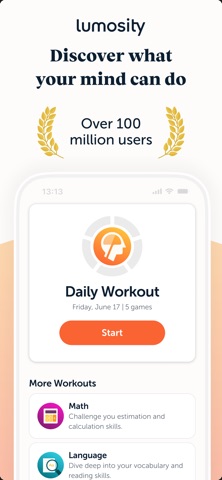 Lumosity: Brain Training Games App Store screenshot 1