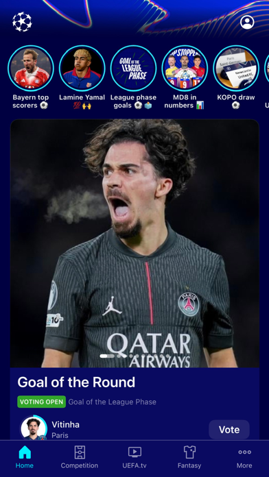 UEFA Champions League Official App Store screenshot 1