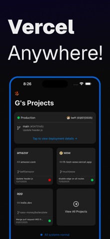 Rev for Vercel App Store screenshot 1