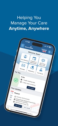 AdventHealth App Store screenshot 1