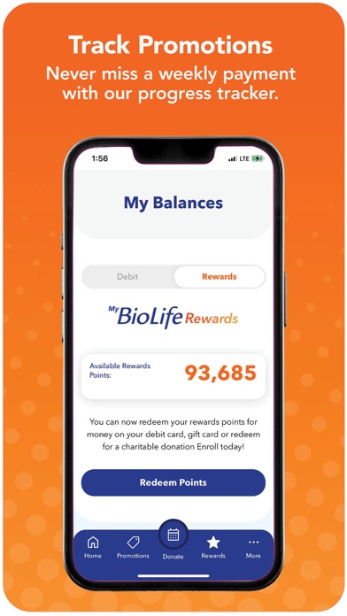 BioLife Plasma Services App Store screenshot 2