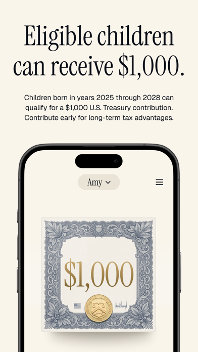 Trump Accounts: Official App App Store screenshot 2