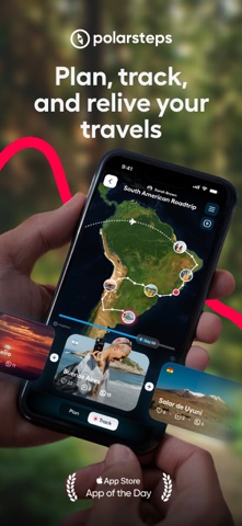 Polarsteps App Store screenshot 1