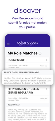 Actors Access App Store screenshot 2