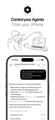 Remodex - Remote AI Coding App Store screenshot 1