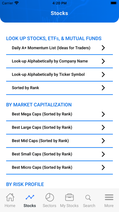 Best Stocks Now App Store screenshot 1