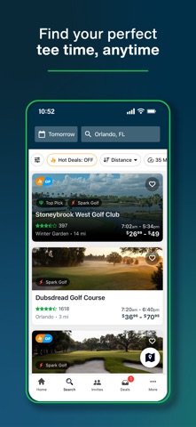 GolfNow Book TeeTimes Golf GPS App Store screenshot 1