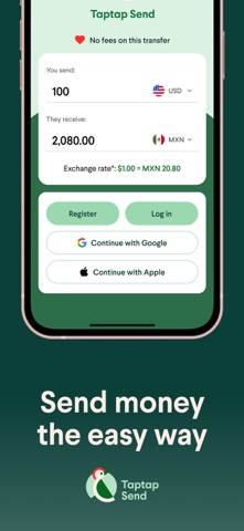 Taptap Send: Money Transfer App Store screenshot 2
