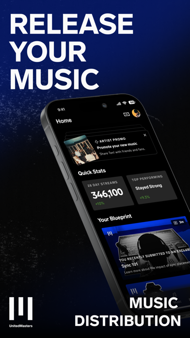 UnitedMasters: Release Music App Store screenshot 1