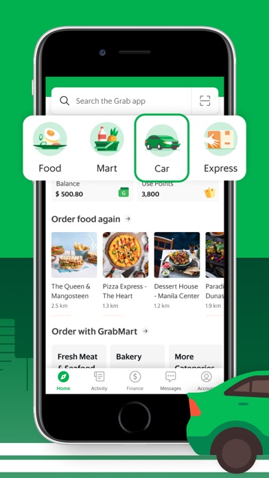 Grab: Taxi Ride, Food Delivery App Store screenshot 1