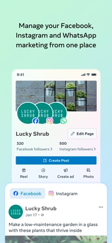 Meta Business Suite App Store screenshot 1