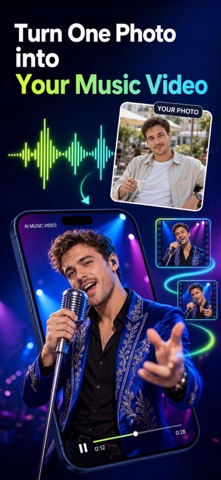 Tuni: AI Music Video Maker App Store screenshot 2