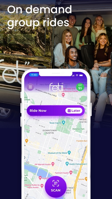 Fetii Ride App Store screenshot 1