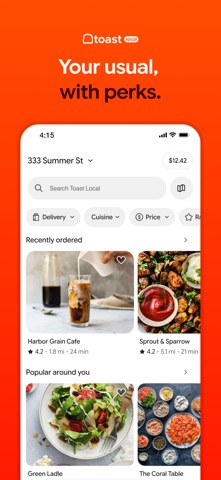 Toast - Local Restaurants App Store screenshot 1